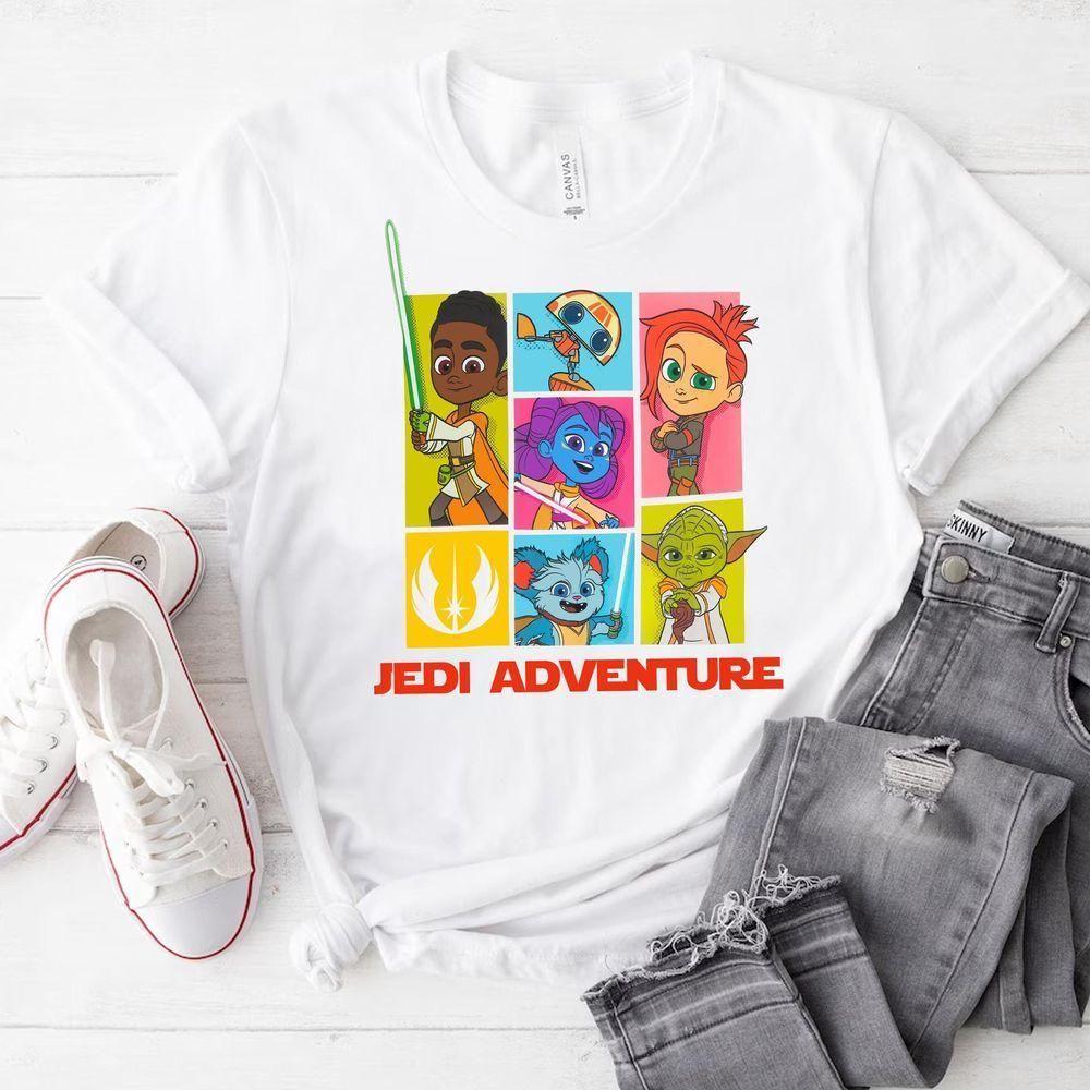 Young Jedi Adventures Grid Characters Group Star Wars Vuitino Shirt Young Jedi Adventures Grid Characters Group Star Wars Vuitino Shirt